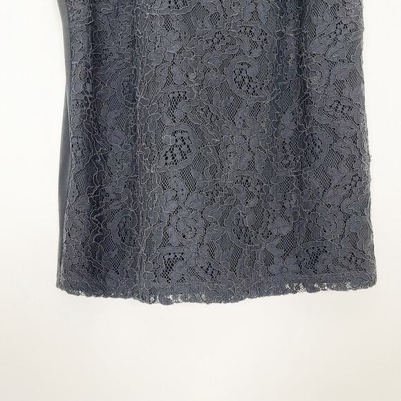 Lauren Ralph Lauren Black Lace‎ Sleeveless Top Sz M Classic Basic - Picture 3 of 6